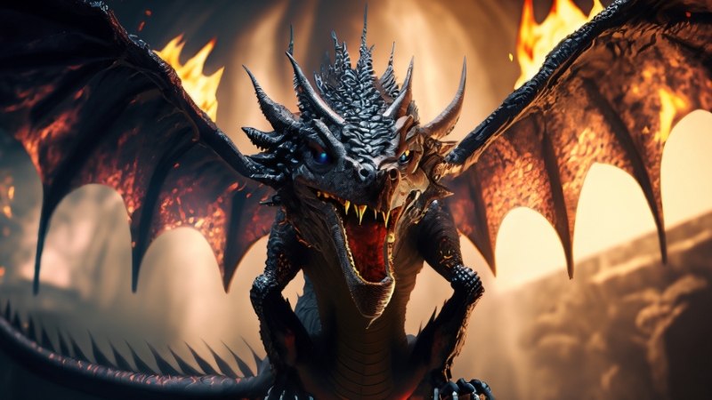 mơ thấy rồng đen may mắn không